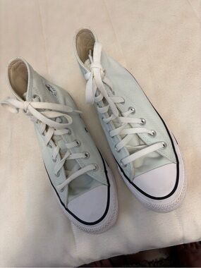 NWOT Converse All Star  High Top Sneakers in Pale Mint and White